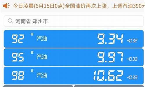 郑州今日油价查询最新消息_郑州今日油价92汽油价格调整最新消息