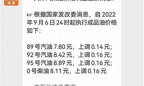 天津油价查询2023年_2021天津油价